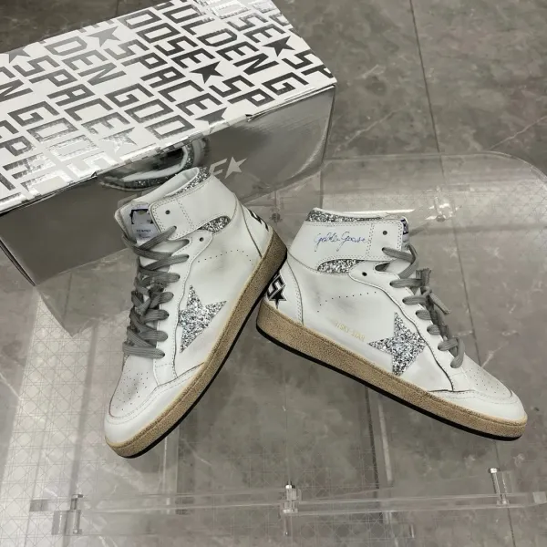 Golden Goose Sky-Star White Red Star Sneakers - 11