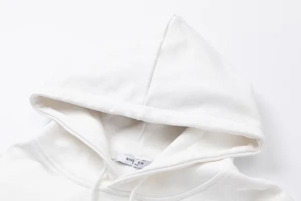 Givenchy Logo Print White Hoodie - 12