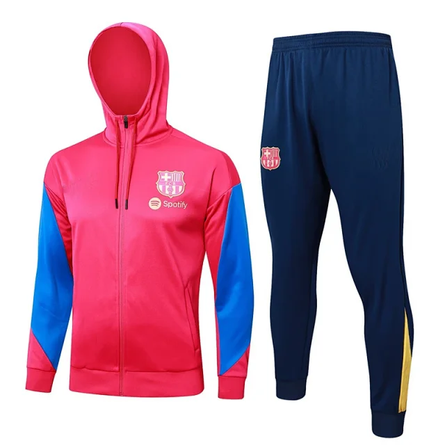 FC Barcelona Tracksuits Hooded Zip-Up Football Tracksuit product detail image 13
