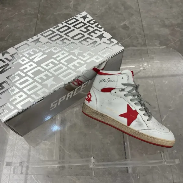 Golden Goose Sky-Star White Red Star Sneakers - 17