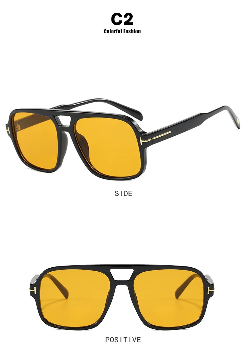 Design C4 Aviator-Style Sunglasses Black - 11