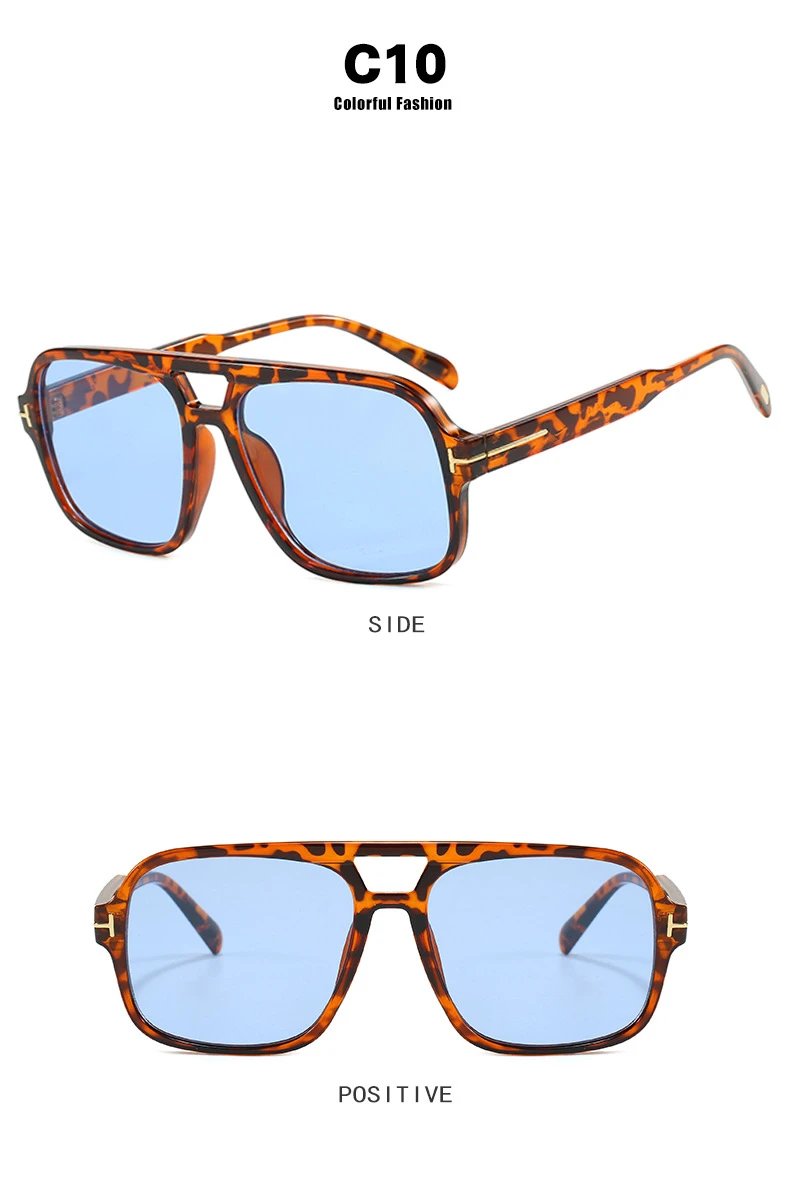 Design C4 Aviator-Style Sunglasses Black - 19