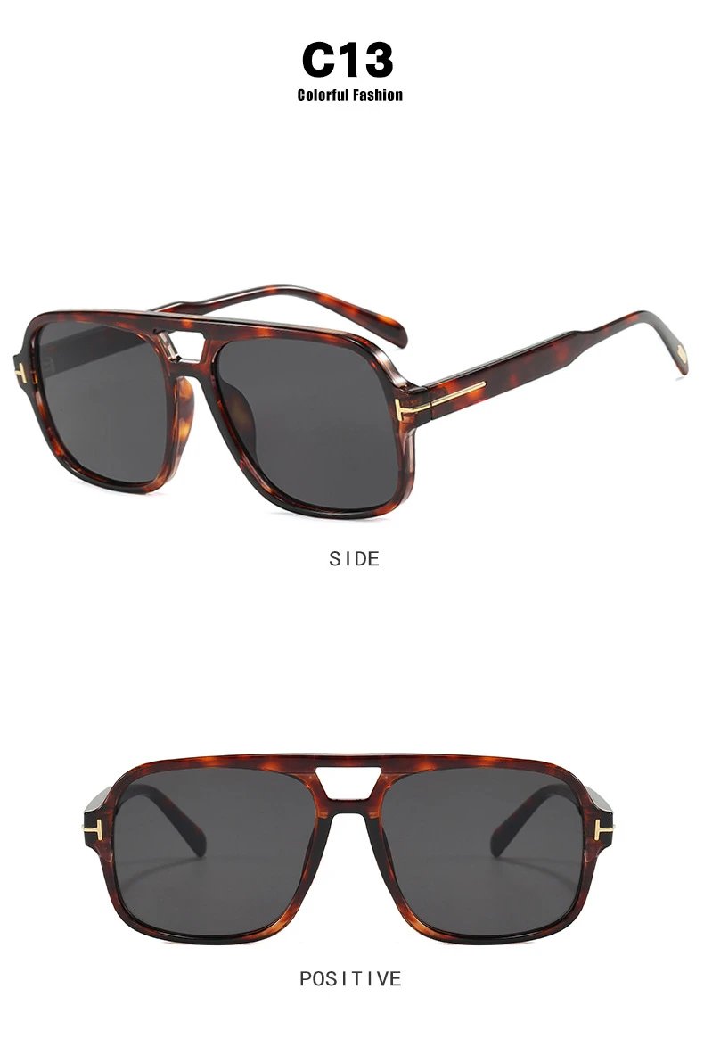 Design C4 Aviator-Style Sunglasses Black - 22