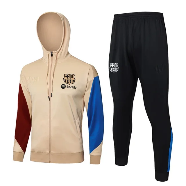 FC Barcelona Tracksuits Hooded Zip-Up Football Tracksuit product detail image 11