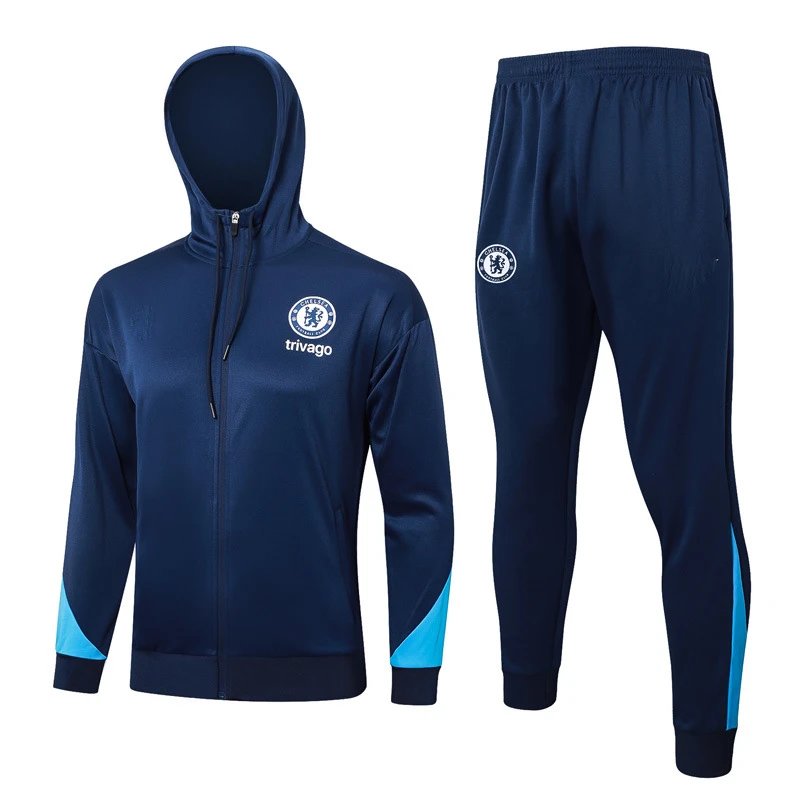 FFF Gallic Rooster Tracksuit Light Blue/Navy - 17