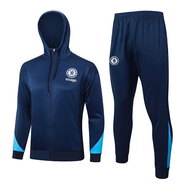 FC Barcelona Tracksuits Hooded Zip-Up Football Tracksuit product detail image 16