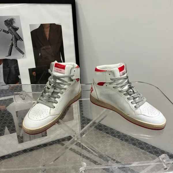 Golden Goose Sky-Star White Red Star Sneakers - 15