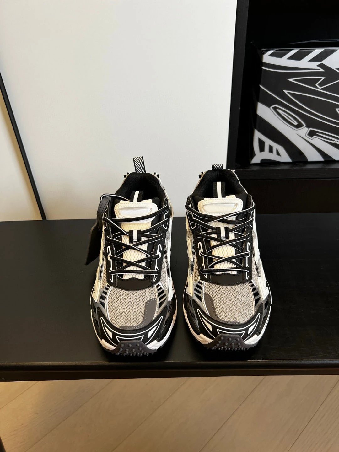 Off-White x New Balance 530 White Silver Chunky Sneakers - 4