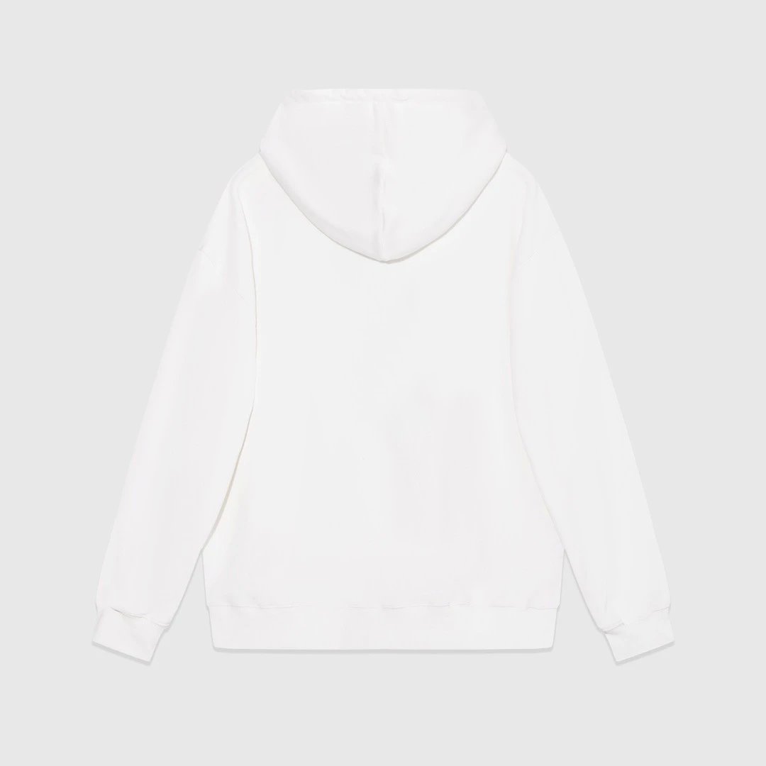 Givenchy Logo Print White Hoodie - 11