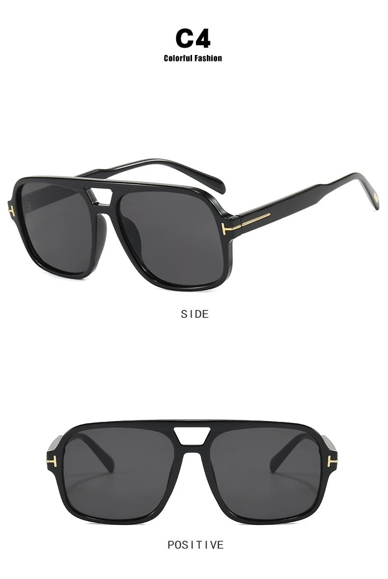 Design C4 Aviator-Style Sunglasses Black - 13