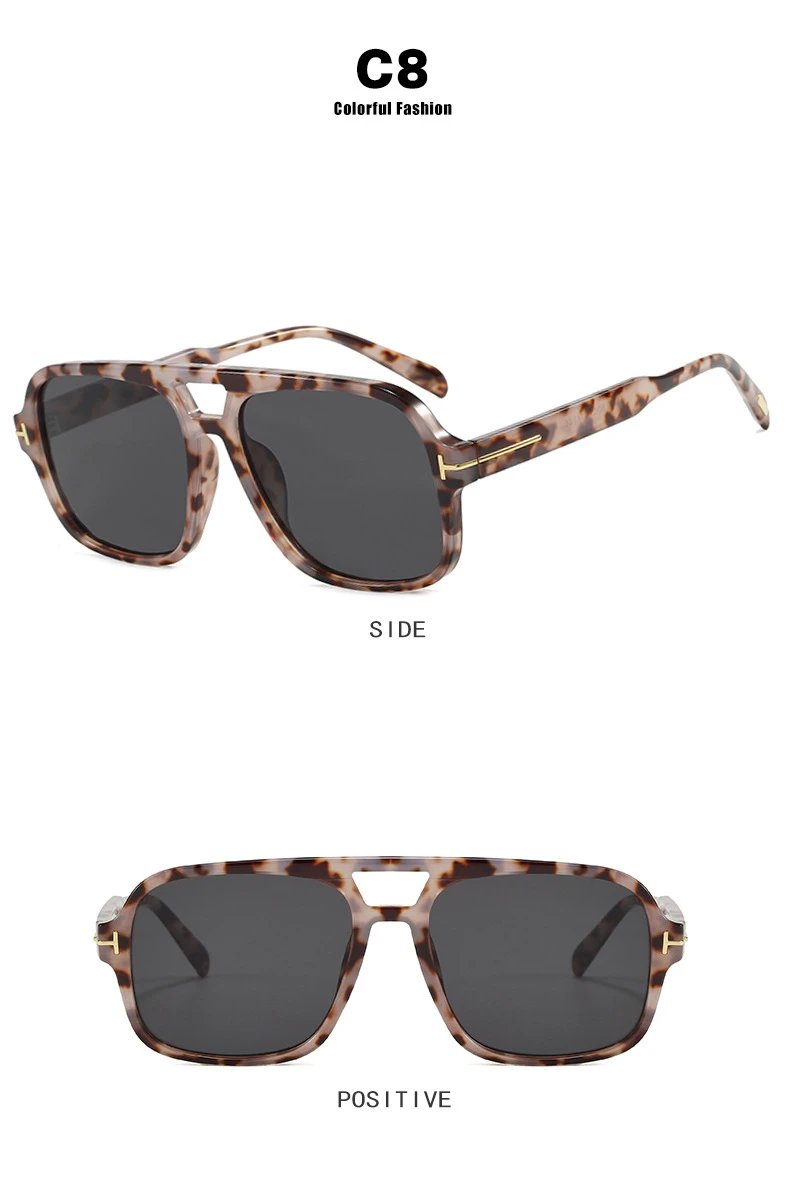 Design C4 Aviator-Style Sunglasses Black - 17