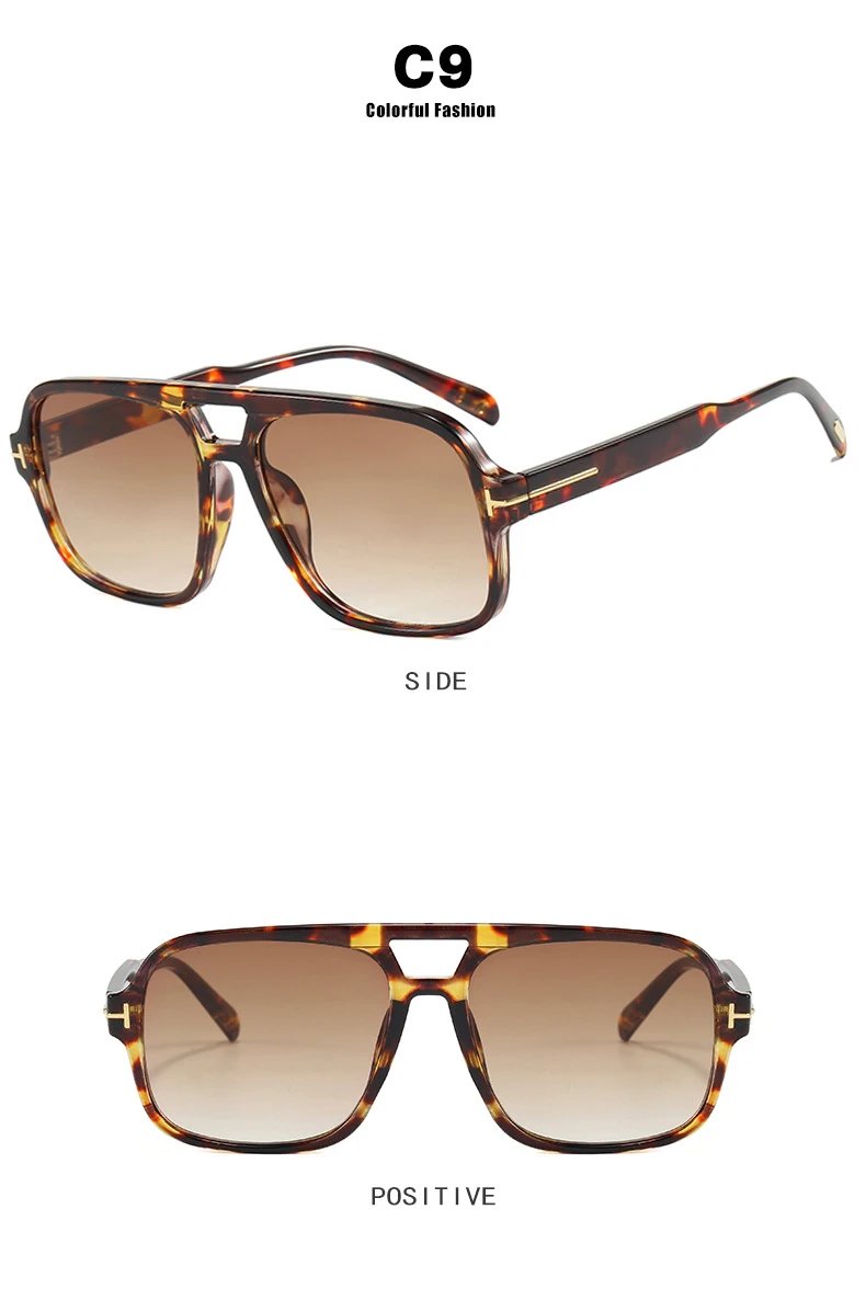 Design C4 Aviator-Style Sunglasses Black - 18