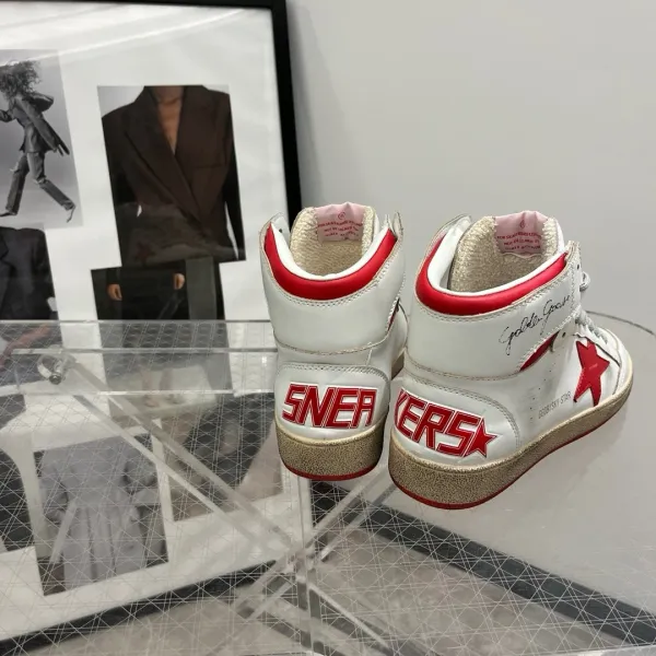 Golden Goose Sky-Star White Red Star Sneakers - 16
