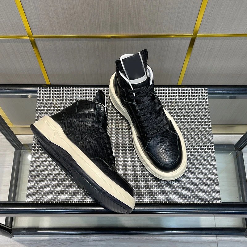 Off-White Diagonal Star High-Top Sneakers Beige/Black - 21