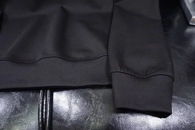Dior Oblique Logo Embroidered Black Hoodie - 11