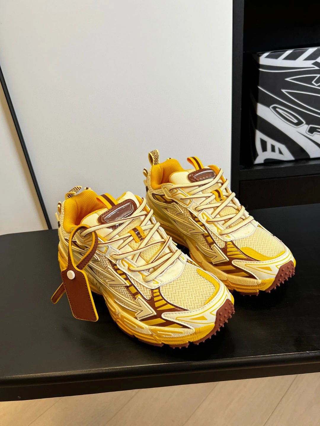 Off-White x New Balance 530 White Silver Chunky Sneakers - 13