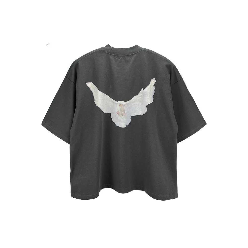 Saint Tears Dove Embroidered Cropped Hoodie Black - 38