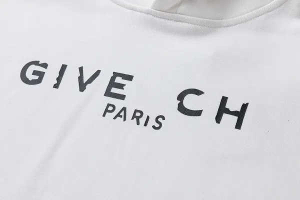 Givenchy Logo Print White Hoodie - 13