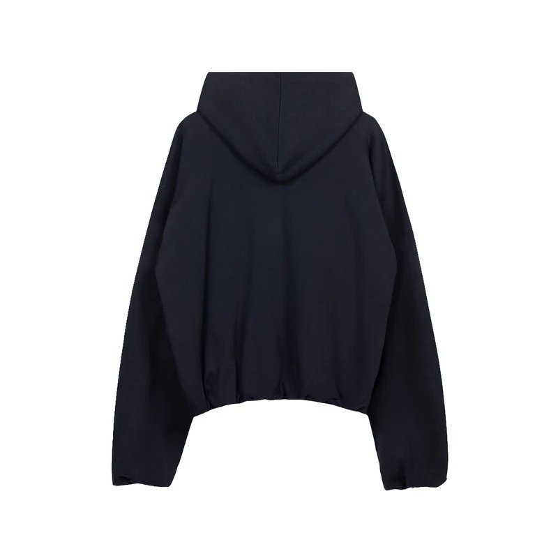 Saint Tears Dove Embroidered Cropped Hoodie Black - 15