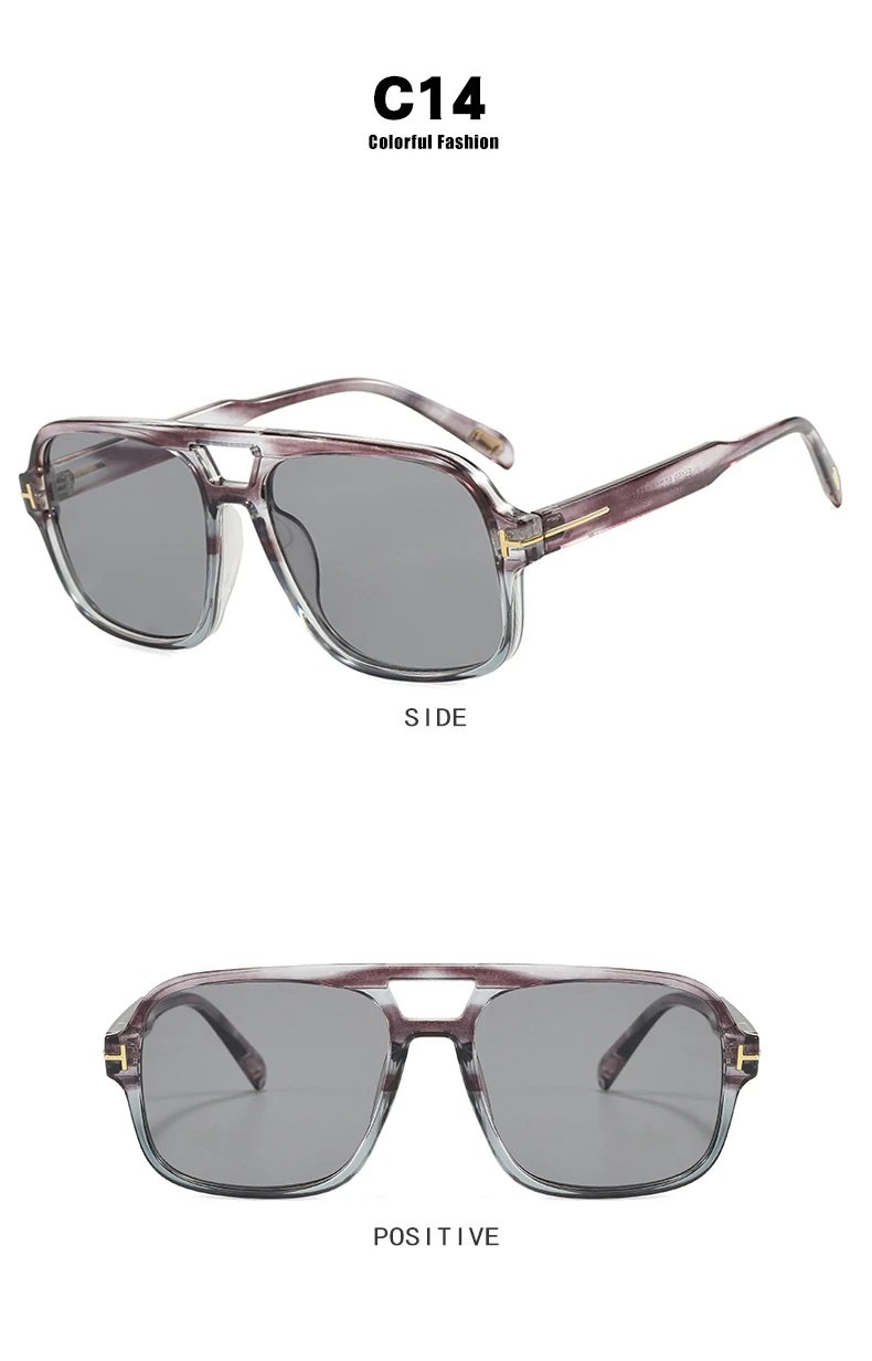 Design C4 Aviator-Style Sunglasses Black - 23