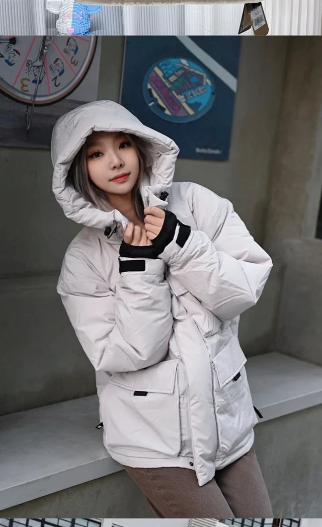 The North Face Down Jackets Hooded Multi-Pocket Jacket product detail image 14