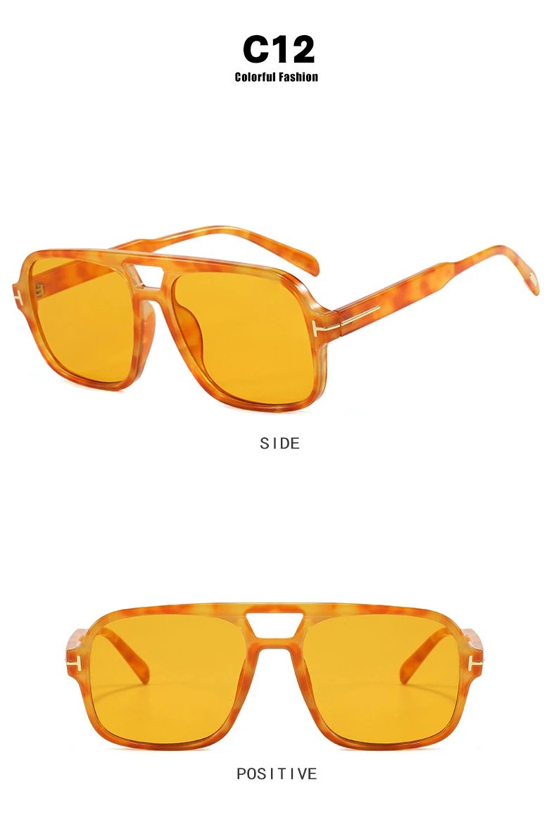 Design C4 Aviator-Style Sunglasses Black - 21