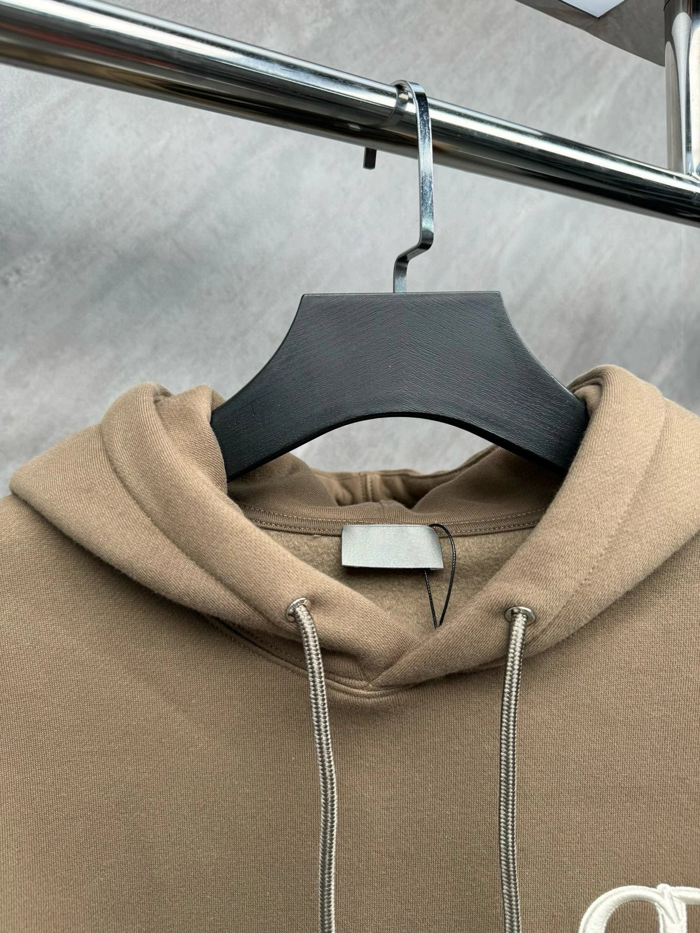 Celine Triomphe Hoodie Charcoal Gray Hoodie - 17