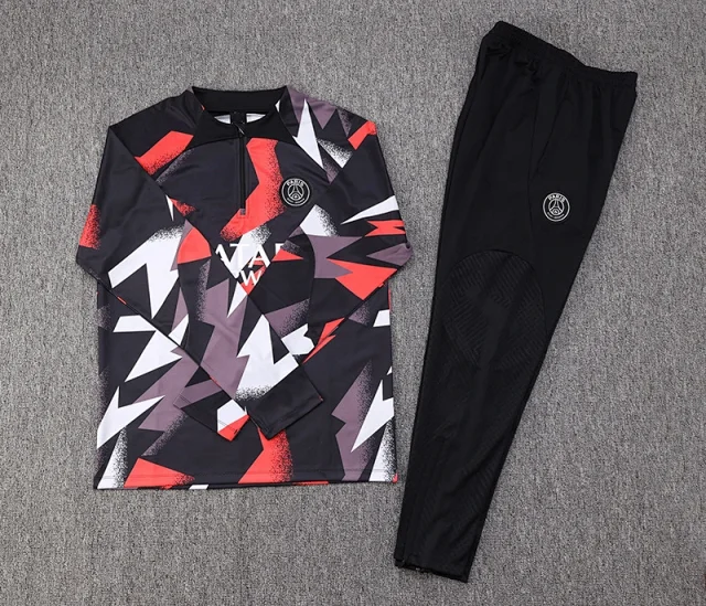 Paris Saint-Germain Tracksuits Long-Sleeve Half-Zip Football Training Set product detail image 19