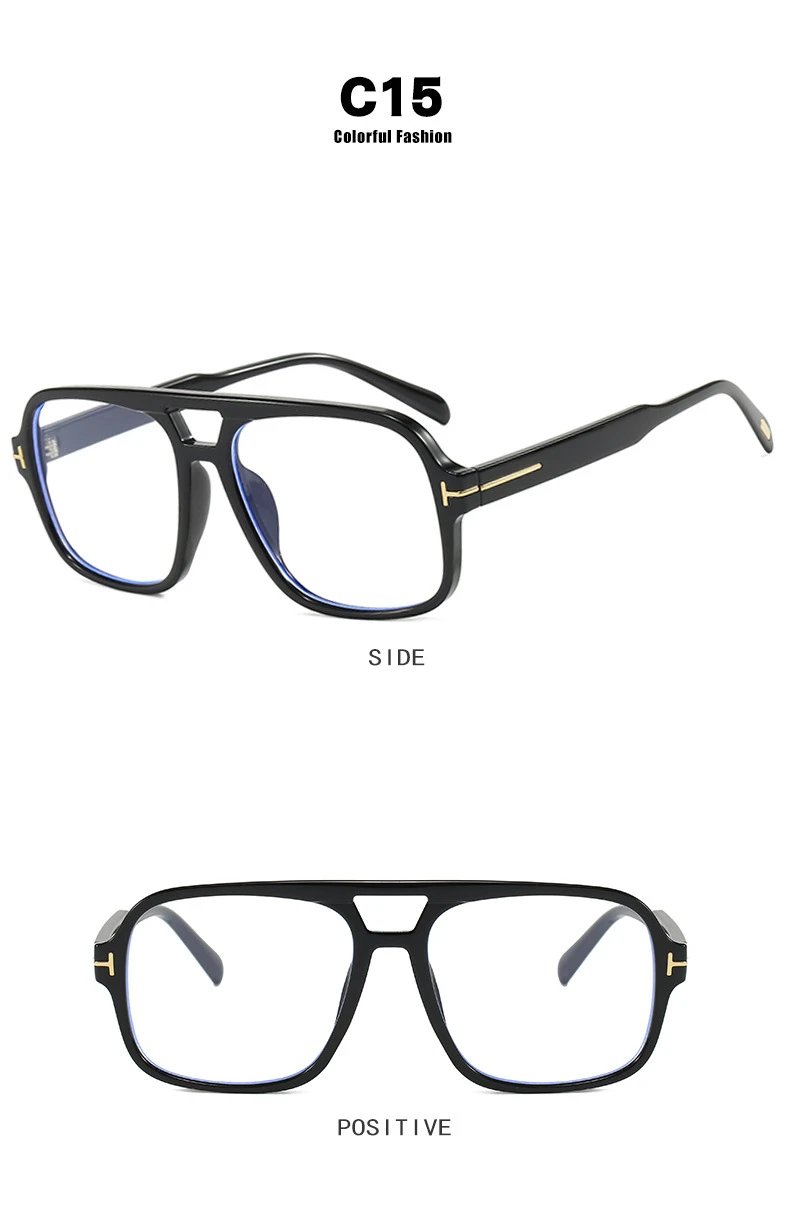 Design C4 Aviator-Style Sunglasses Black - 24