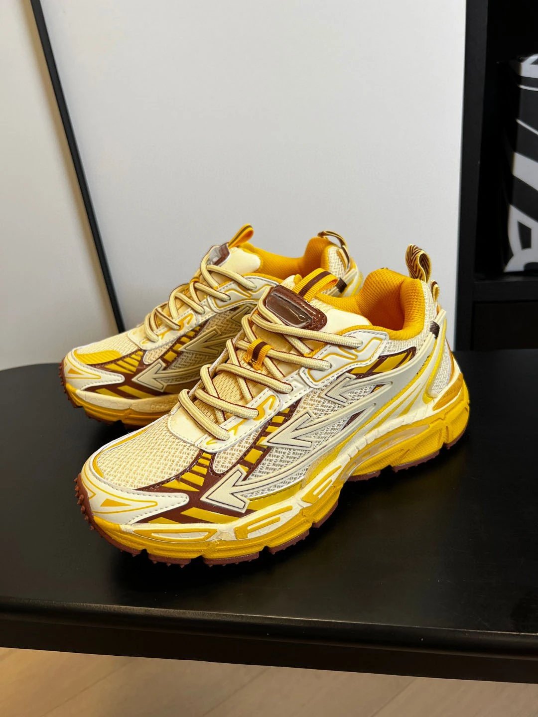 Off-White x New Balance 530 White Silver Chunky Sneakers - 12