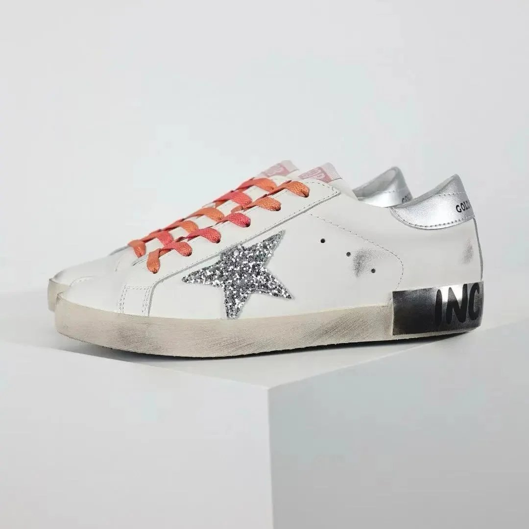 Golden Goose Sneakers Super-Star glitter star low-top — 1