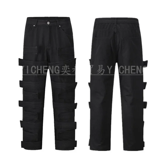 Unbranded Jeans Washed distressed denim product detail image 24