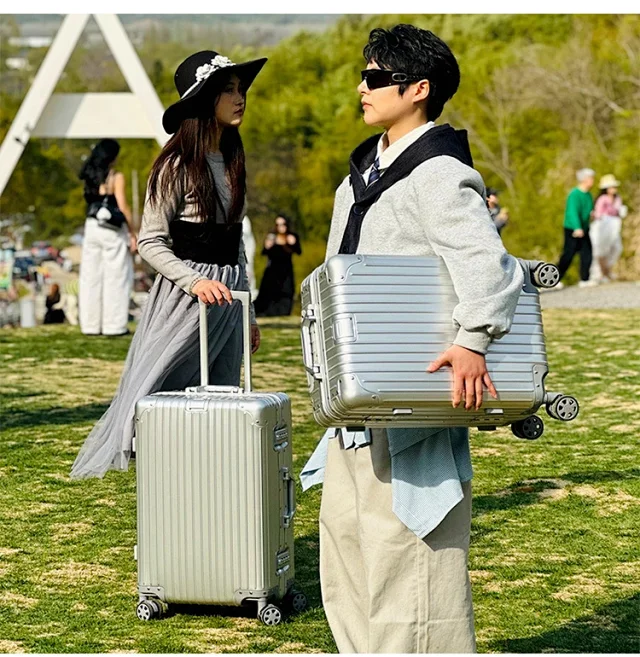 Unbranded Travel Bags Aluminum-frame hard-shell spinner suitcase product detail image 6