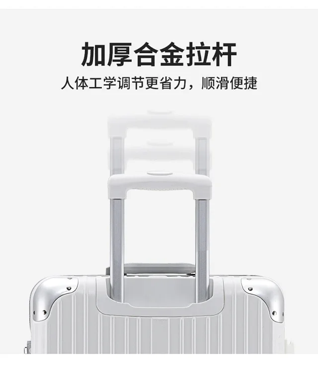 Unbranded Travel Bags Aluminum-frame hard-shell spinner suitcase product detail image 42