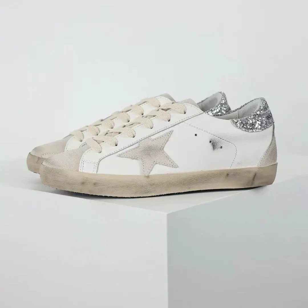 Golden Goose Sneakers Super-Star glitter star low-top — 16