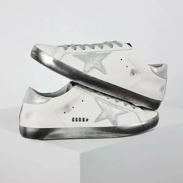 Golden Goose Sneakers Super-Star glitter star low-top product detail image 8