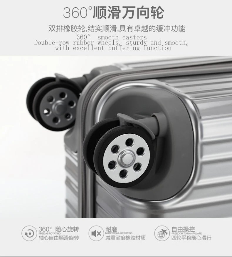 Design Silver Hardshell Spinner Suitcase Set Suitcase - 27
