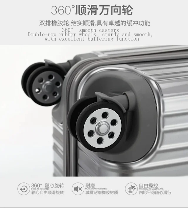 Unbranded Travel Bags Aluminum-frame hard-shell spinner suitcase product detail image 25