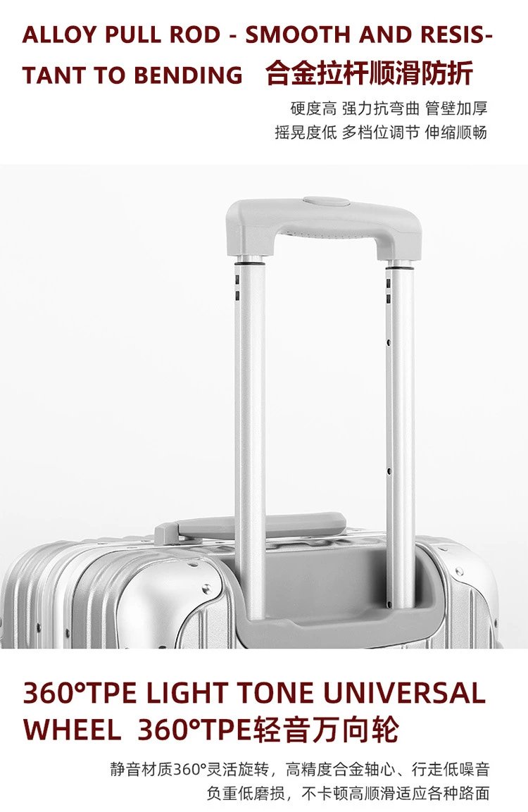 Design Silver Hardshell Spinner Suitcase Set Suitcase - 50