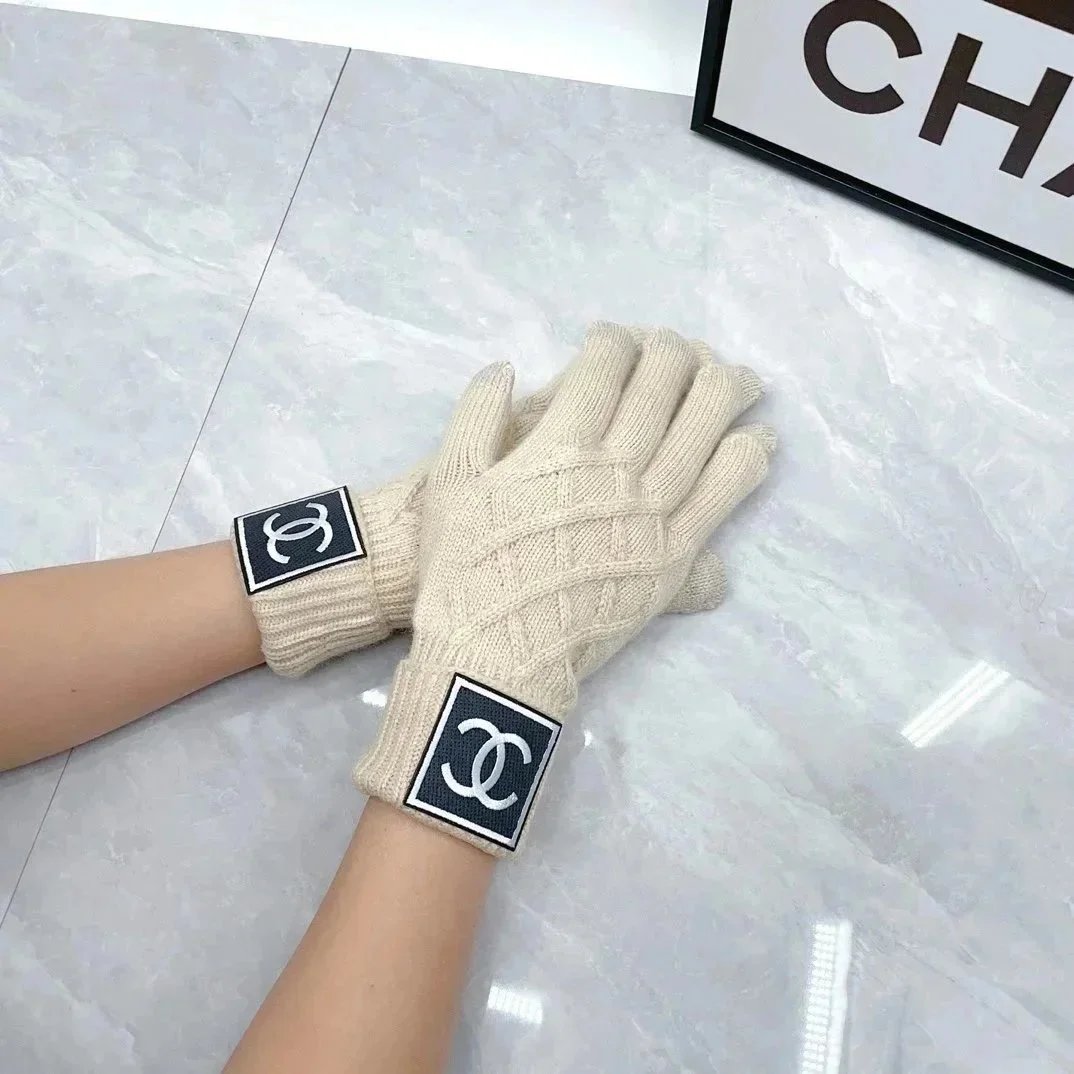 Dior Gloves Knit with Embroidered Bee Motif — 16