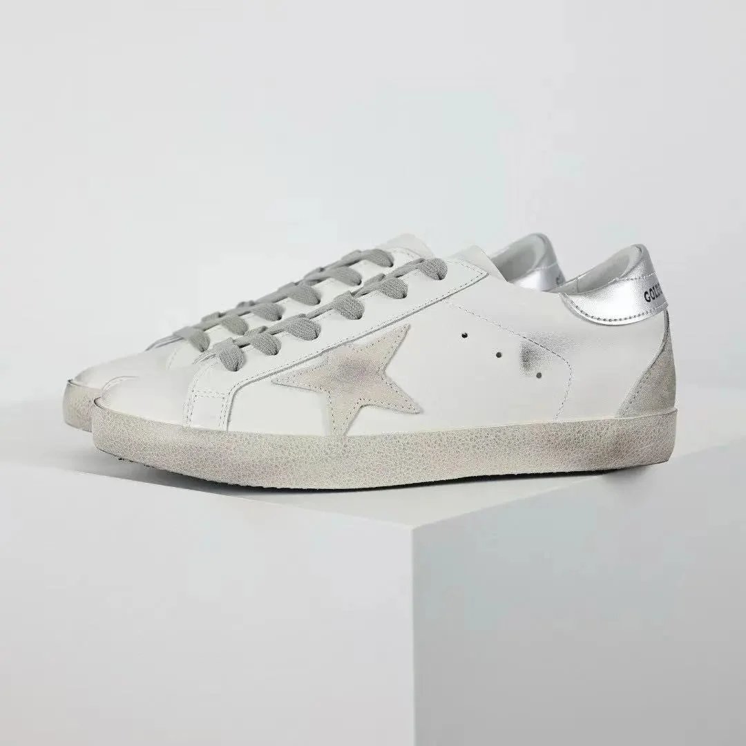 Golden Goose Sneakers Super-Star glitter star low-top — 15