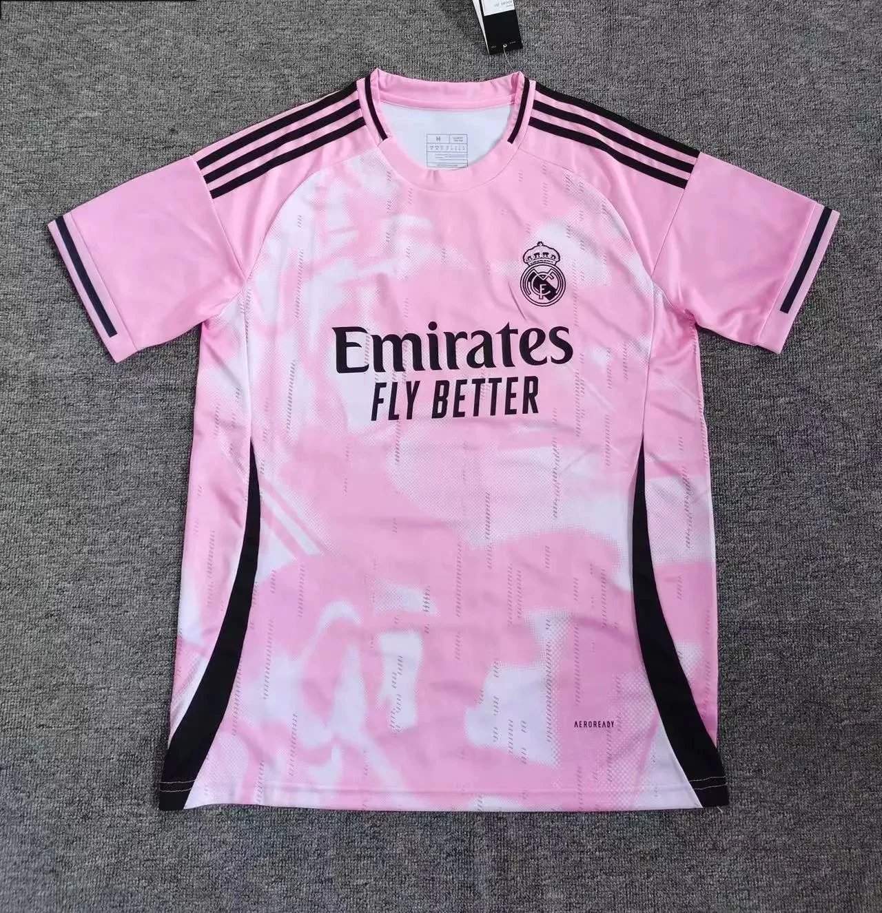B Sport Football Jerseys Graphic Print — 2526 Real Madrid Pink Special Edition