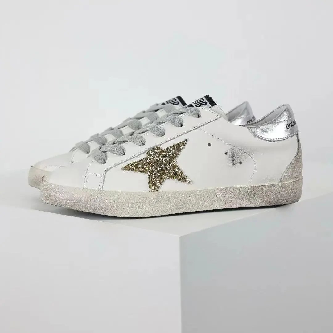 Golden Goose Sneakers Super-Star glitter star low-top — 13