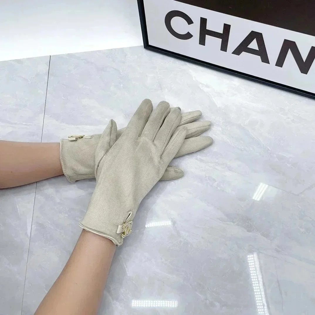 Dior Gloves Knit with Embroidered Bee Motif — 25