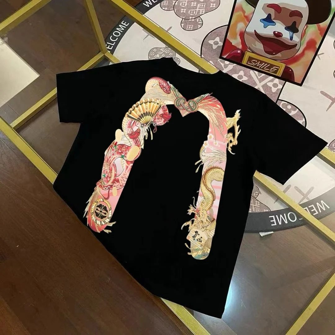 Evisu T-Shirts Short Sleeve Graphic — E*V I SU
