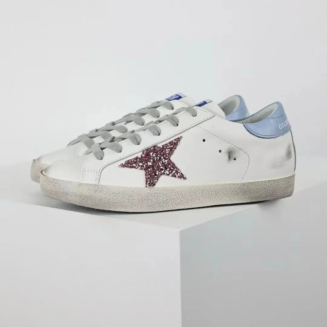 Golden Goose Sneakers Super-Star glitter star low-top — 14