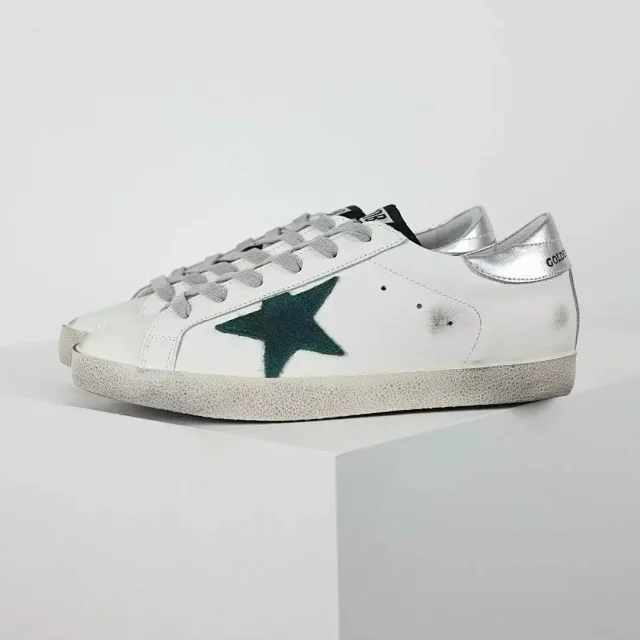 Golden Goose Sneakers Super-Star glitter star low-top product detail image 6