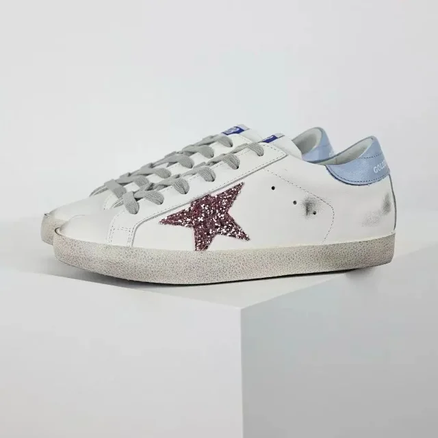 Golden Goose Sneakers Super-Star glitter star low-top product detail image 14