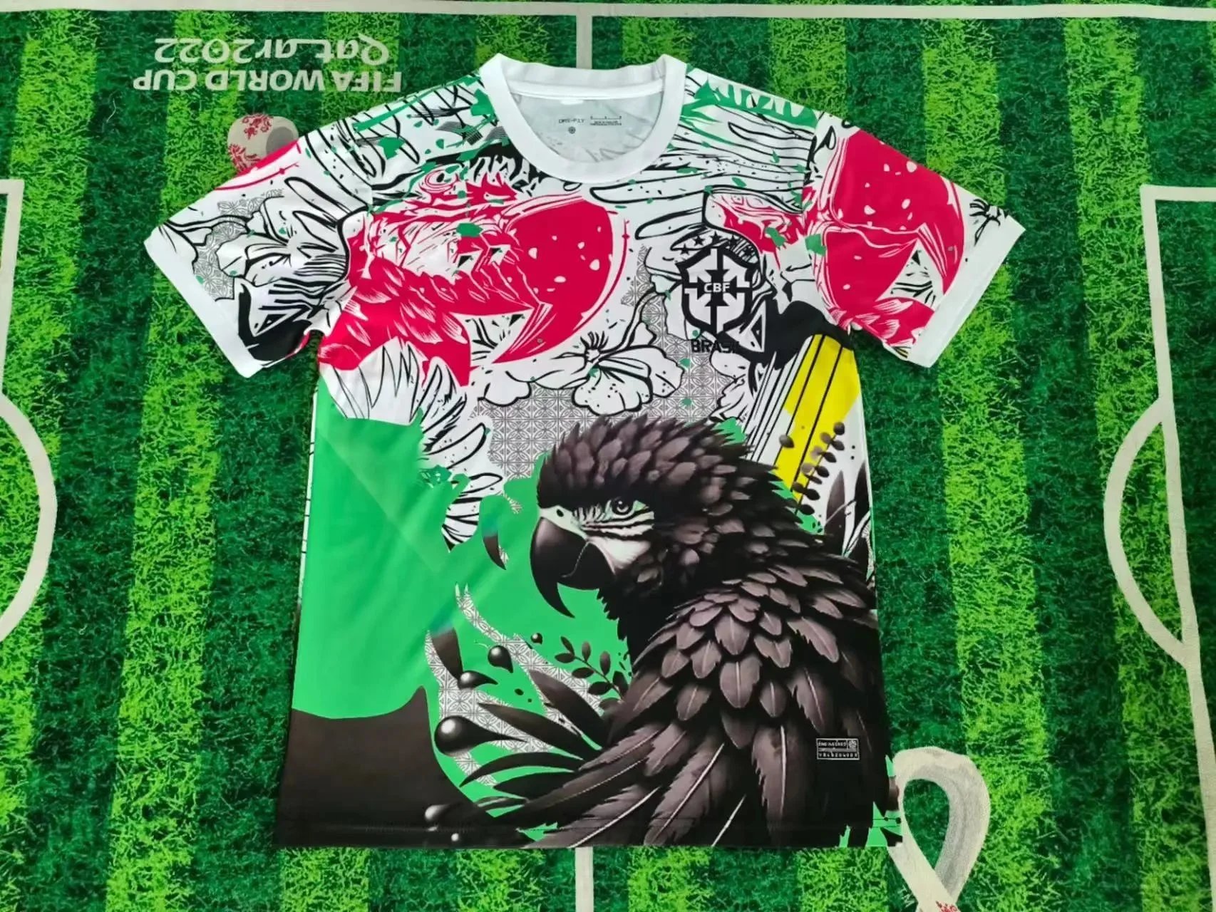 B Sport Football Jerseys Graphic Print — 2526 Brazilian black parrot