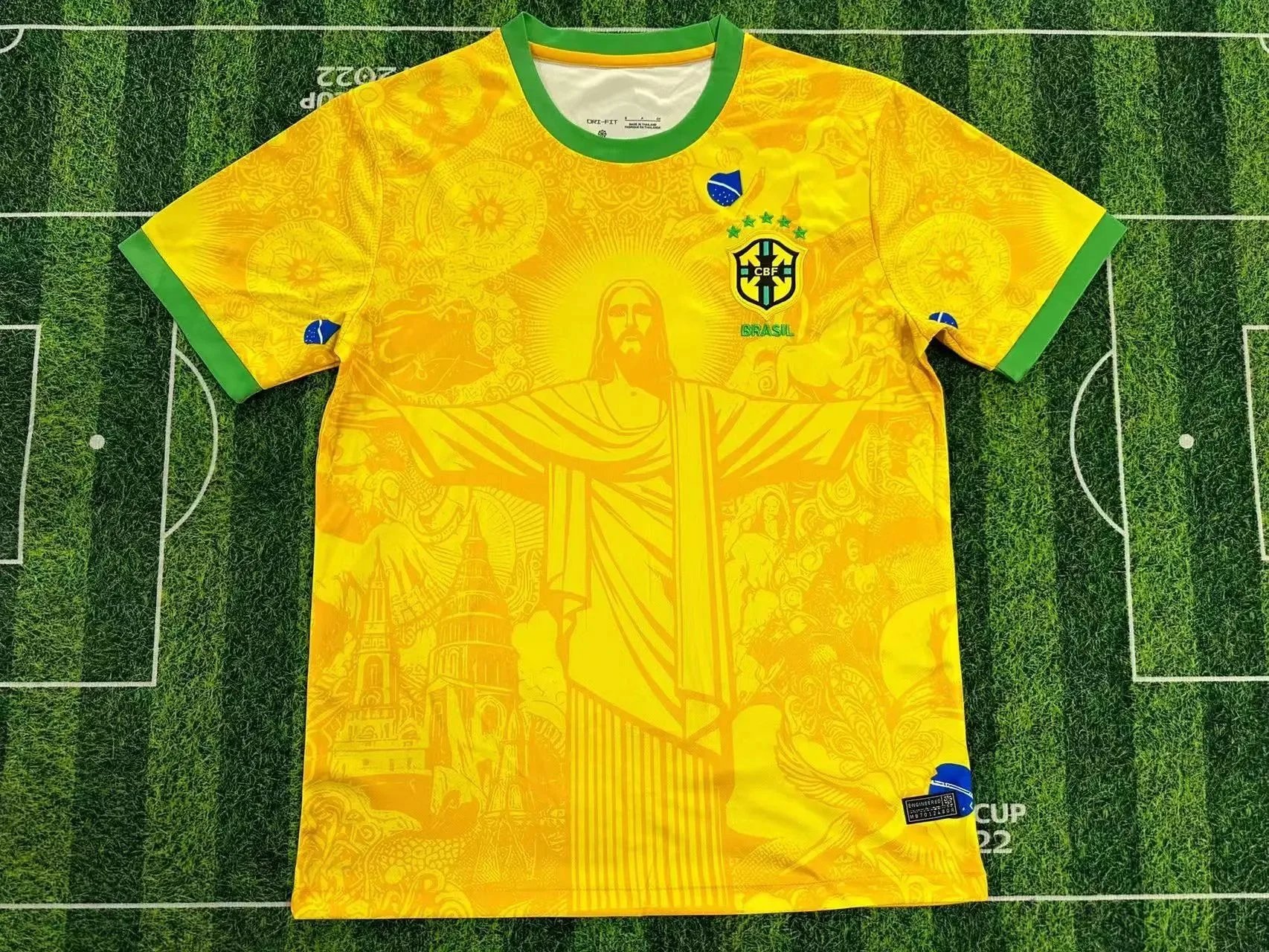 B Sport Football Jerseys Graphic Print — 2526 Brazil Special Edition Yellow